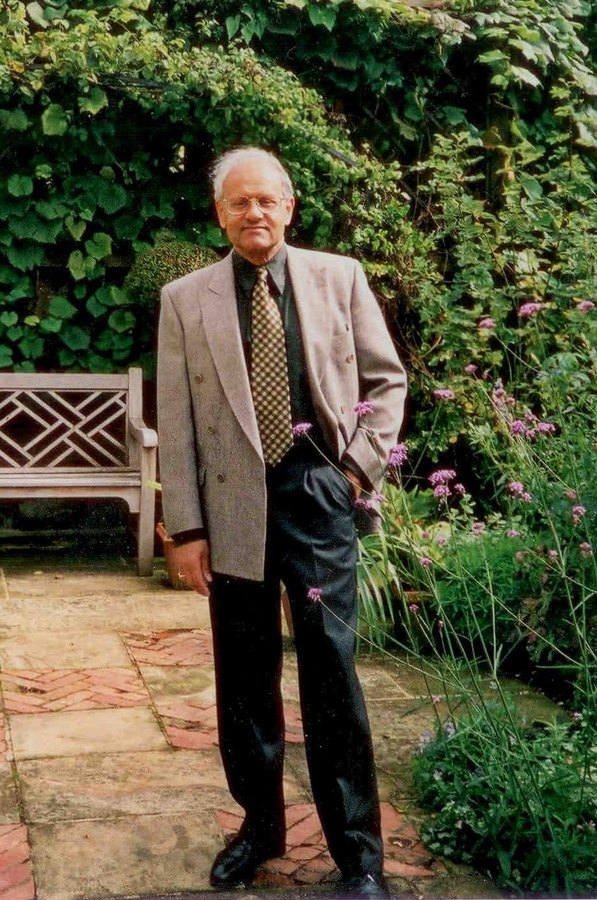 Professor Sanjaya Lall in a garden